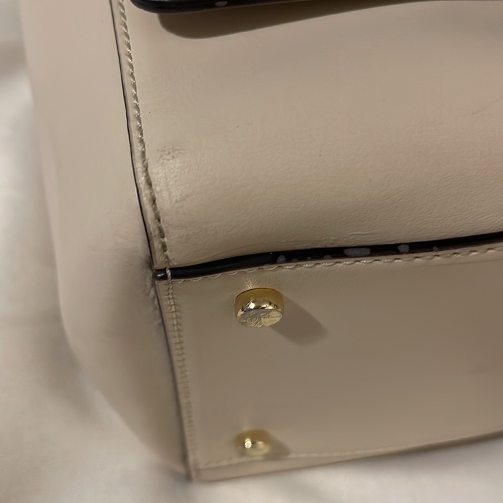Kate Spade Laurel Magnolia Park Cream Satchel Crossbody Detachable Strap - Picture 13 of 16